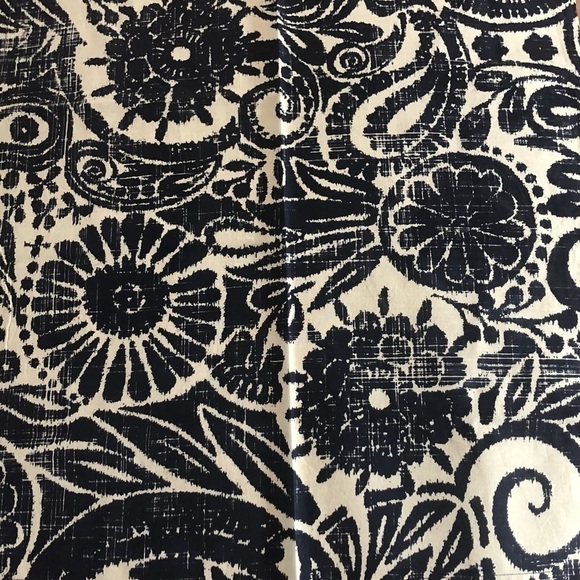 World Market Set 6 100% Cotton Napkins Navy White Square Dining NWOT 100% Cotton - Picture 4 of 5